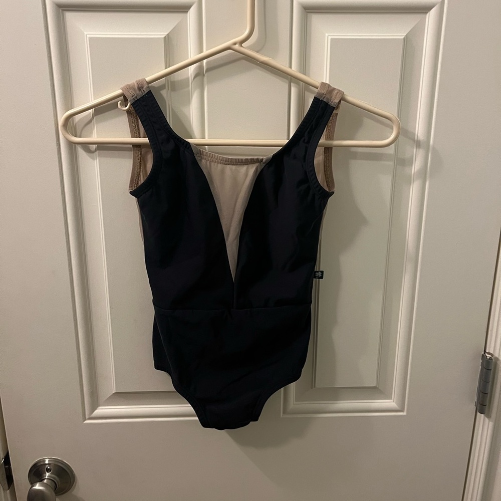 Luckyleo Dart style black leotard - size XS